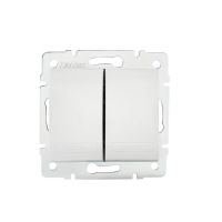 Łącznik dwugrupowy świecznikowy DOMO 01-1010-202, biały | 24711 Kanlux