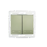 Łącznik dwugrupowy świecznikowy DOMO 01-1010-250, szary | 25007 Kanlux