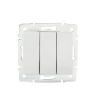 Łącznik potrójny DOMO 01-1090-202, biały | 24721 Kanlux