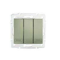 Łącznik potrójny DOMO 01-1090-250, szary | 25017 Kanlux