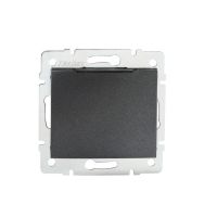 Gniazdo zasilające francuskie, IP-44 DOMO 01-1560-141, grafit | 24910 Kanlux