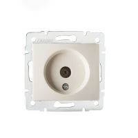 Gniazdo antenowe typu F końcowe DOMO 01-1300-003, kremowe | 24802 Kanlux
