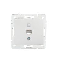 Gniazdo komputerowe pojedyncze (RJ45Cat 5e Jack) DOMO 01-1390-002, białe | 24753 Kanlux