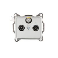 Gniazdo R-TV-SAT końcowe DOMO 01-1350-043, srebrne | 24866 Kanlux