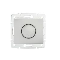 Ściemniacz obrotowy 500W z filtrem DOMO 01-1160-143, srebrny | 24846 Kanlux
