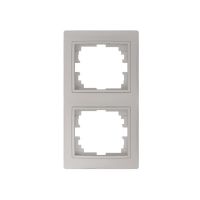 Ramka podwójna pionowa DOMO 01-1520-030, perłowa | 25003 Kanlux