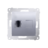 Gniazdo HDMI (moduł) srebrny DGHDMI.01/43 Simon 54 | DGHDMI.01/43 Kontakt Simon