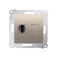 Gniazdo HDMI (moduł) złoty mat DGHDMI.01/44 Simon 54 | DGHDMI.01/44 Kontakt Simon
