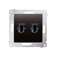Gniazdo podwójne HDMI (moduł) antracyt DGHDMI2.01/48 Simon 54 | DGHDMI2.01/48 Kontakt Simon