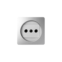 Pokrywa gniazda pojedynczego b/u z przesłonami, aluminium 82040-93 Simon 82 | 82040-93 Kontakt Simon
