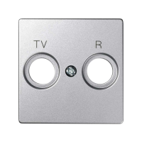 Pokrywa do gniazd R-TV, aluminium 82053-93 Simon 82 | 82053-93 Kontakt Simon