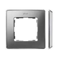 Ramka pojedyncza aluminium zimne chrom 8201610-093 Simon 82 Detail | 8201610-093 Kontakt Simon