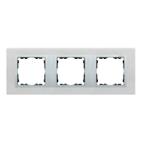 Ramka potrójna Nature-Metal, Inox mat / pierścień aluminium mat 82937-34 Simon 82 Nature | 82937-34 Kontakt Simon
