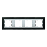 Ramka poczwórna łupek, ramka pośrednia aluminum mat 82947-63 Simon 82 Nature | 82947-63 Kontakt Simon