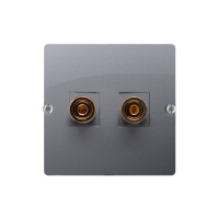 Gniazdo głośnikowe pojedyncze, 1 kolumna głośnikowa (moduł), przekrój 6 mm2, stal inox BMGL2.02/21 | BMGL2.02/21 Kontakt Simon