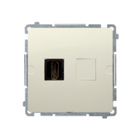 Gniazdo HDMI pojedyncze (moduł), beż BMGHDMI.01/12 Simon Basic | BMGHDMI.01/12 Kontakt Simon