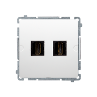 Gniazdo HDMI podwójne (moduł) biały BMGHDMI2.01/11 Simon Basic | BMGHDMI2.01/11 Kontakt Simon