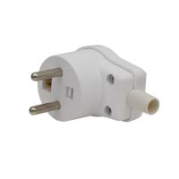 Wtyczka rozbieralna boczna 2P+Z, 16A, 250V~, biały, Power Line | 410460 Kos
