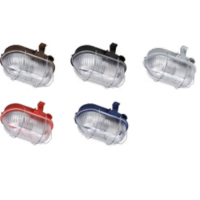 Oprawa kanałowa Oval 60W E27 simetal 230V IP44, popielaty z rozkładaną siatką | 121173/EU Lena Lighting