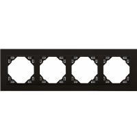 Ramka poczwórna, czarny mat, Logus 90 / Animato | 90940TRR Efapel