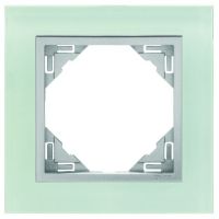 Ramka pojedyncza, szkło/aluminium, Logus 90 / Crystal | 90910TCA Efapel