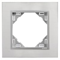 Ramka pojedyncza, stal nierdzewna/aluminium , LOGUS 90 | 90910TIA Efapel