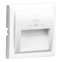 Element centralny do gniazda podwójnego USB 20st, biały, LOGUS 90 | 90673TBR Efapel