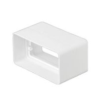 Złączka do kanału 110x55mm, biała | 02-411 Airroxy