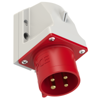 Wtyczka odbiornikowa 32A 3P+Z 400V 50/60Hz 6h IP44 | 524-6 PCE