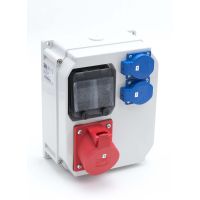 Rozdzielnica stacjonarna z tworzywa Mikołajki WY:32/5xB 2GSxB IP44 schemat | 9013130W PCE