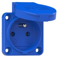 Gniazdo wtyczkowe wersja z bolcem 16A 2P+Z 230V 50/60Hz IP54 podłączenie tylne | 104-0b PCE