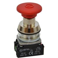 Przycisk sterowniczy STOPU awaryjnego NEF30-DRXY , pod otwór Fi-30mm, styki 1NO+1NC, czerwony | W0-NEF30-DR XY C Promet