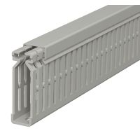Kanał grzebieniowy 60x15, PVC, szary kamienny, 7030 LK4 N 60015 (2m) | 6178201 Obo Bettermann