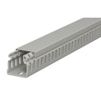 Kanał grzebieniowy 37x37, PVC, szary kamienny, 7030 LKV 37037 (2m) | 6178307 Obo Bettermann
