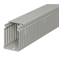 Kanał grzebieniowy 75x50, PVC, szary kamienny, 7030 LKV 75050 (2m) | 6178324 Obo Bettermann