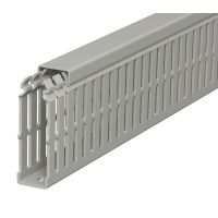 Kanał grzebieniowy 75x25, PVC, szary kamienny, 7030 LKV N 75025 (2m) | 6178420 Obo Bettermann