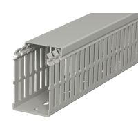 Kanał grzebieniowy 75x50, PVC, szary kamienny, 7030 LKV N 75050 (2m) | 6178424 Obo Bettermann