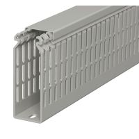 Kanał grzebieniowy 100x37, PVC, szary kamienny, 7030 LKV N 10037 (2m) | 6178435 Obo Bettermann