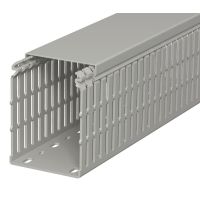 Kanał grzebieniowy 100x75, PVC, szary kamienny, 7030 LKV N 10075 (2m) | 6178439 Obo Bettermann