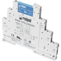 Przekaźnik interfejsowy wąskoprofilowy 1Z 230V, 1A, IP20, PIR6W-1PS-230VAC/DC-C | 857204 Relpol