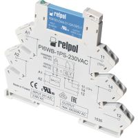 Przekaźnik Interfejsowy 6A 24VDC IP20, PIR6WB-1PS-24VDC-R (SZARE) | 857485 Relpol