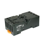 Gniazdo wtykowe, do przekaźników R15 2P 12A 300VAC IP20, czarne, GZP8 | 2613505 Relpol