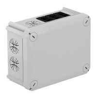 Puszka odgałęźna złącza WAGO,3pola,6x czarne 150x116x67, PP, jasnoszary, 7035 T 100 WWB 6SW | 2007790 Obo Bettermann