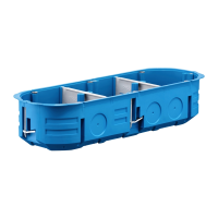 Puszka instalacyjna 3-polowa 3x60 płytka regips Multibox P3X60K | 32324203 Simet
