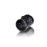 Puszka p/t, szeregowa 2 x 60 mm, do instalacji naprzeciwległej, gł. 100 mm | 83146007 Simet