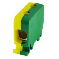 Złączka szynowa gwintowa Al/Cu 1,5-50mm2 TS35 1-tor 2-otw, żółto-zielona, ZGG1x1,5-50z-g | 84285009 Simet