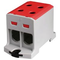 Złączka szynowa gwintowa rozgałęźna AL/CU / 6-95 mm2 / TS 35/ 1 tor, 4 otwory zaciskowe, OTL95-2 | 89733001 Simet