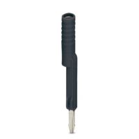 Adapter testowy do wtyków pomiarowych 4mm i złączek szynowych z podziałką od 8,2mm, czarny | 3032774 Phoenix Contact