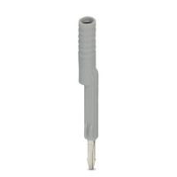 Adapter testowy do wtyków pomiarowych 4mm i złączek szynowych z podziałką od 8,2mm, szary | 3032790 Phoenix Contact