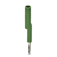 Adapter pomiarowy 4mm do złączek w podziałce 5,2mm i 6,2mm, zielony | 3035978 Phoenix Contact